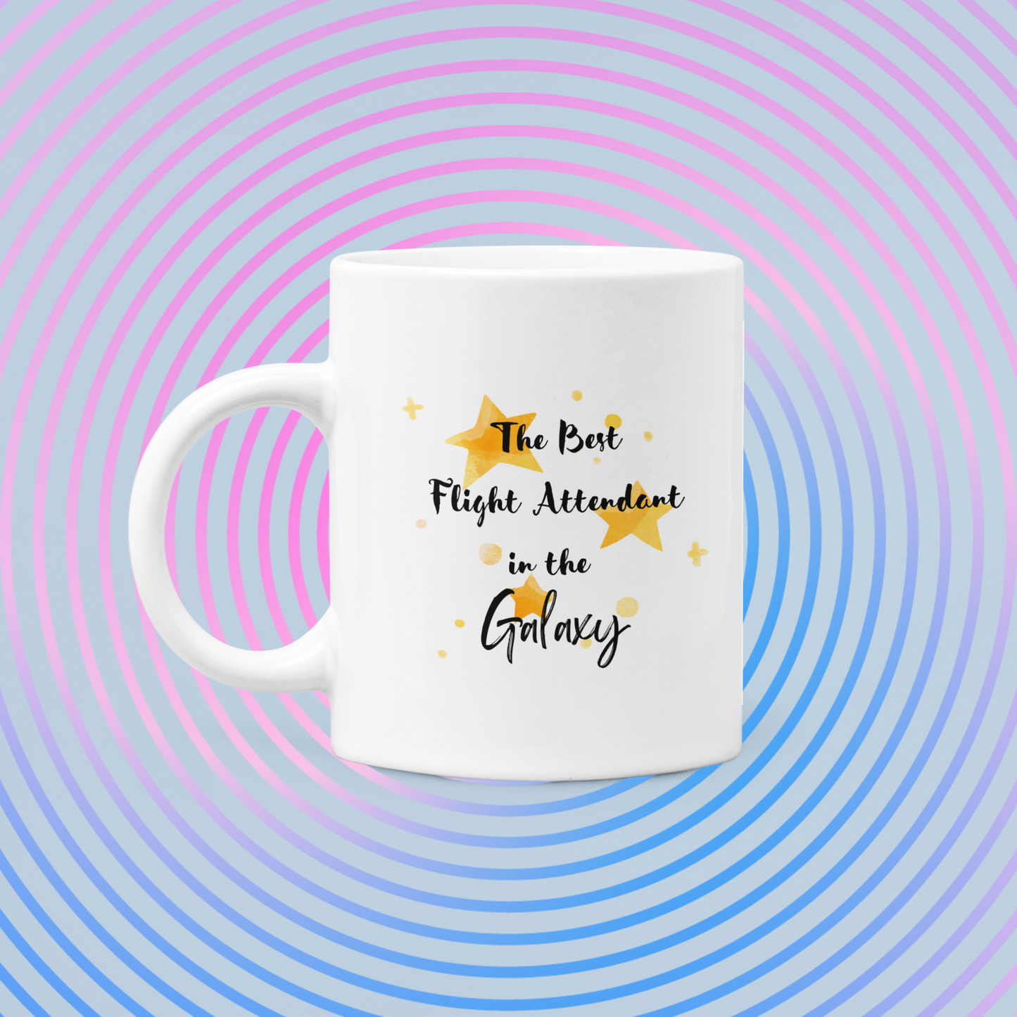 Flight Attendant Travel Mug Gift The Best Flight Attendant in the Galaxy Mug