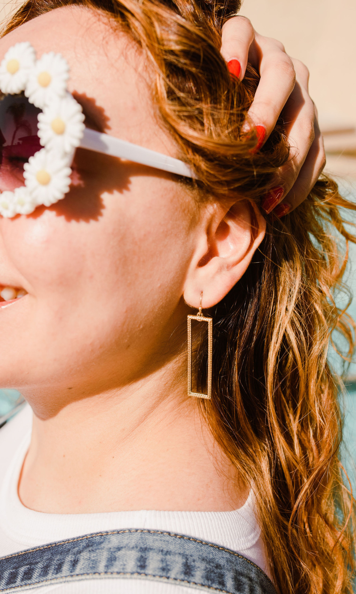 Rectangular Drop Earrings