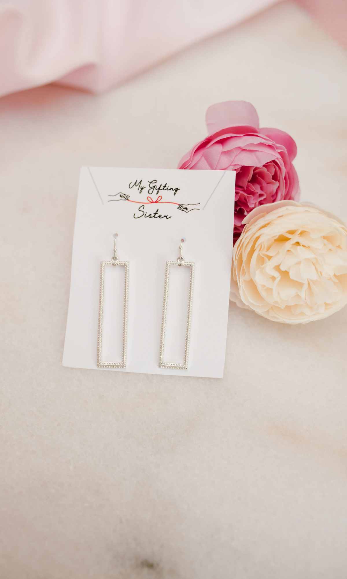 Rectangular Drop Earrings