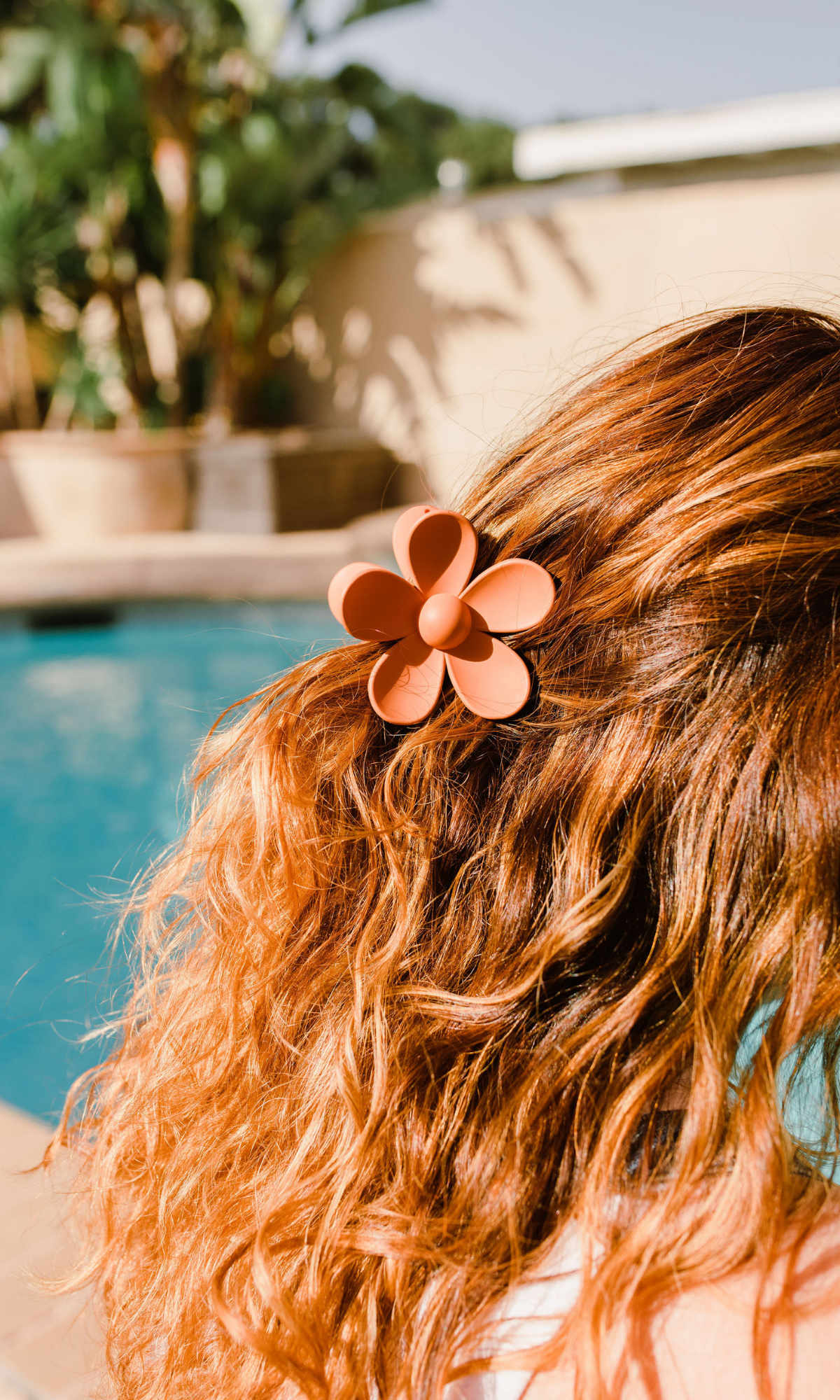 Big flower hair clip
