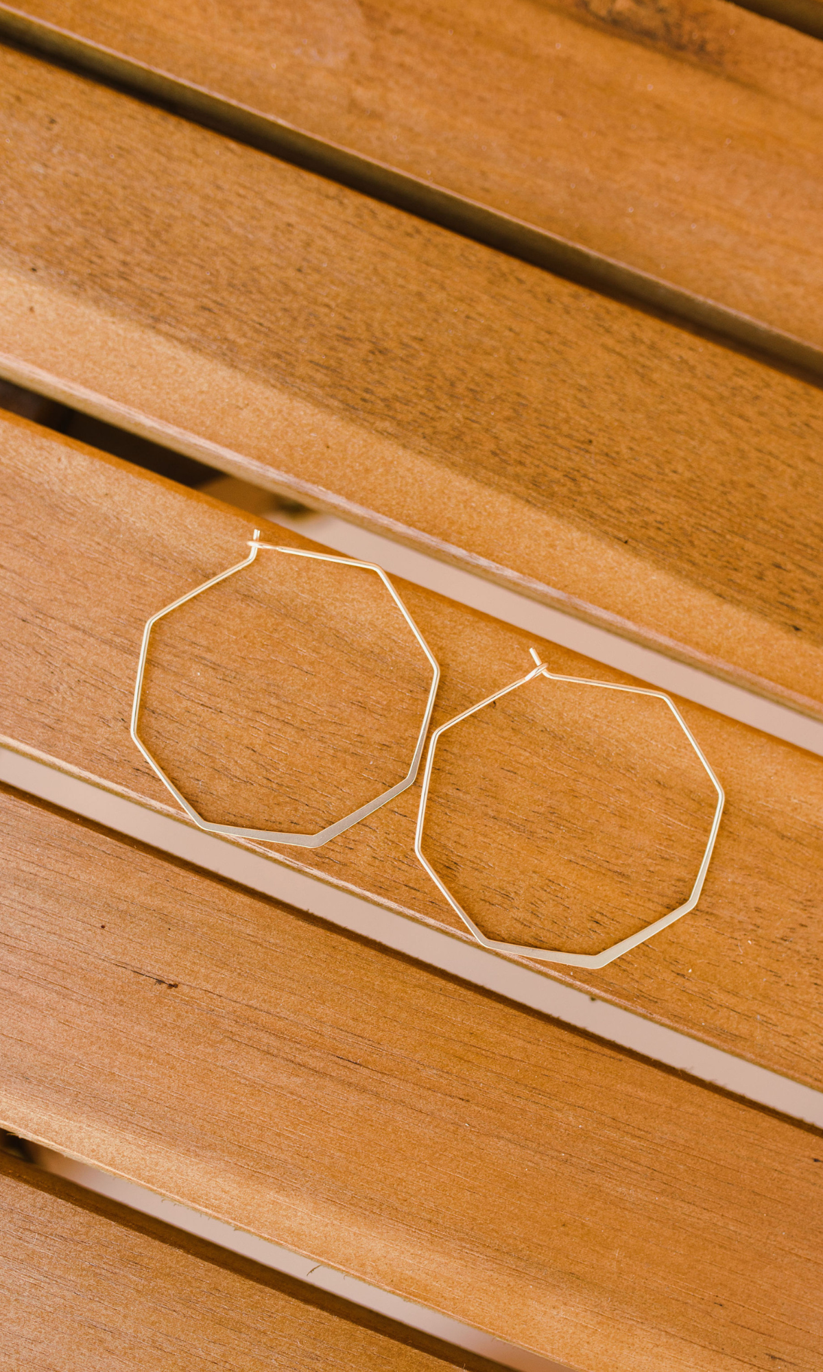 Octagon Hoop Earrings