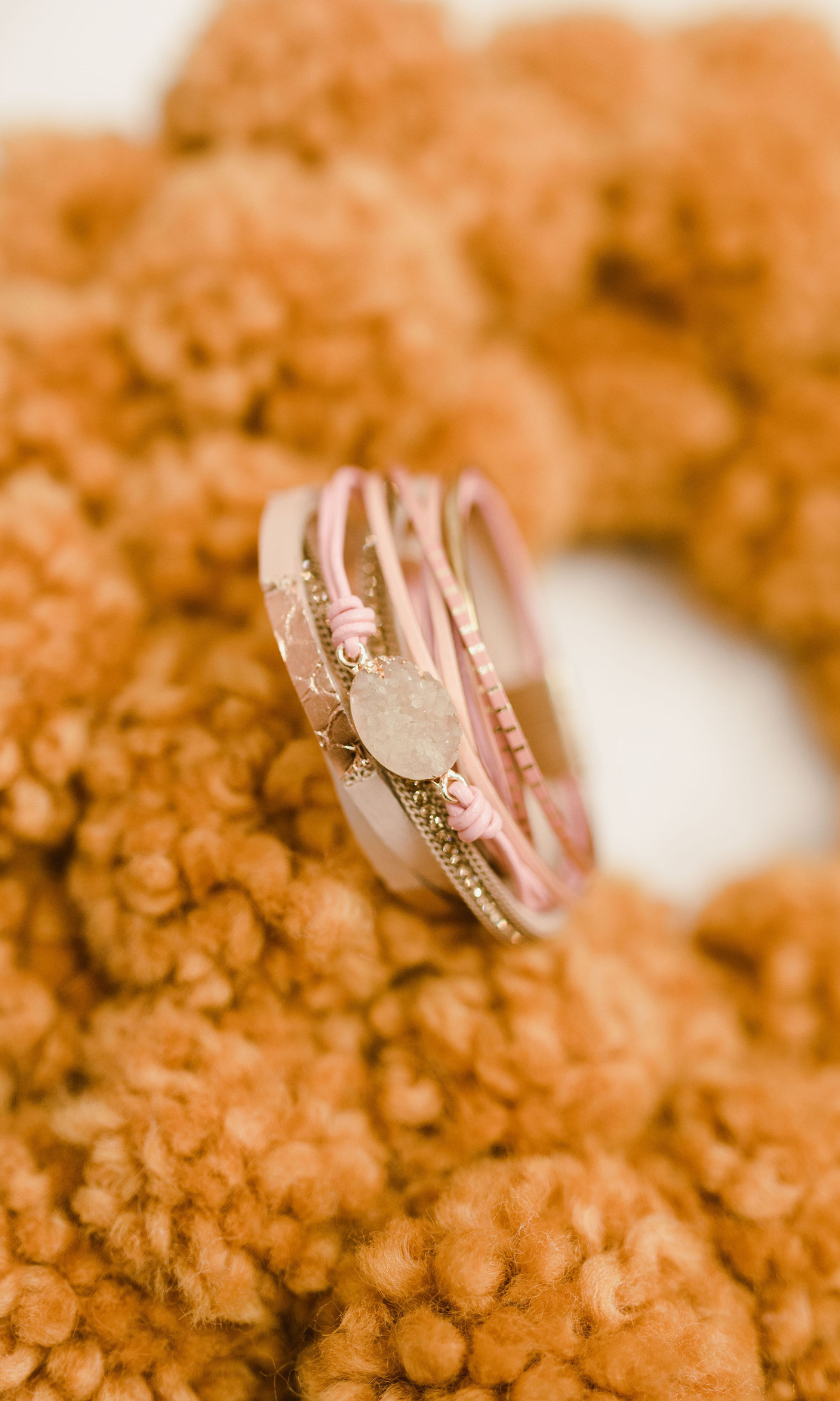 Multi-layer double wrap Leather Bracelet