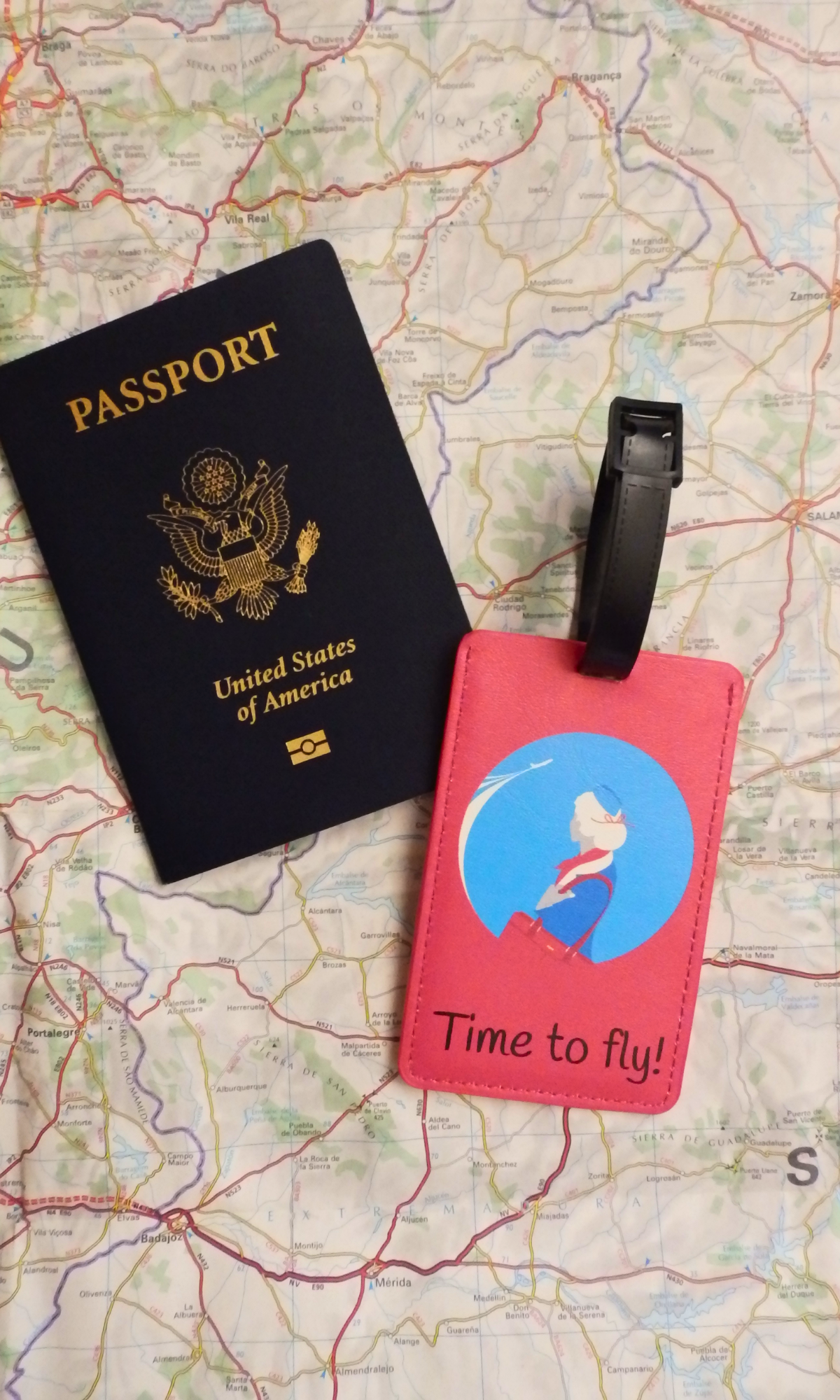 Vintage Flight Attendant Luggage Tag