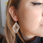 Triple Moroccan Shaped Dangle Drop Earrings