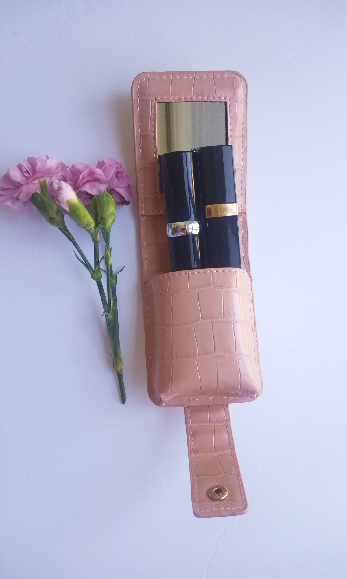 Leather Lipstick Case with mirror – Bin's Creations