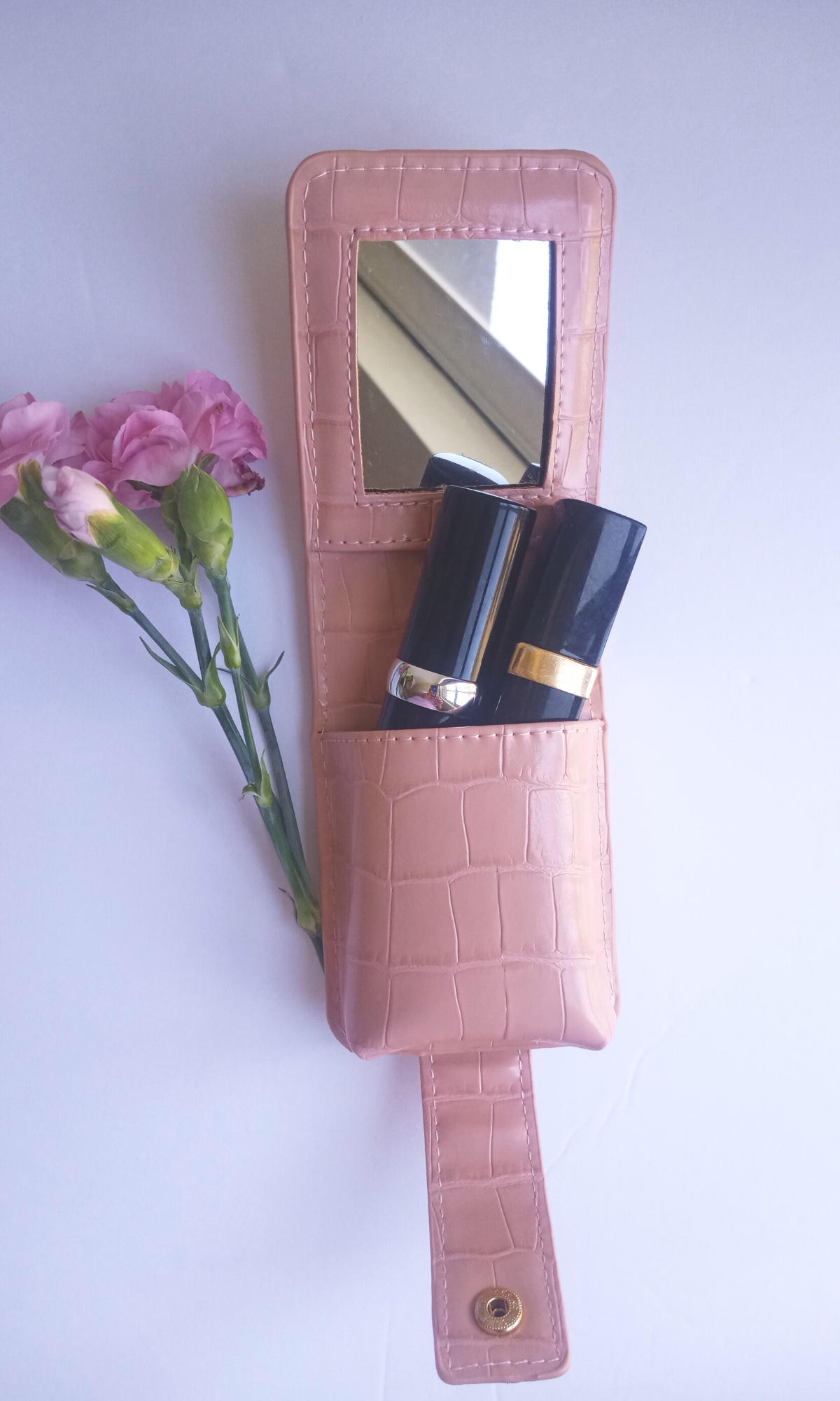 Leather Lipstick Case with mirror – Bin's Creations